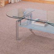 Stylish 3PC Occasional Set w/Clear Glass Slide Swivel Top