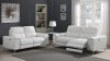 Largo Power Reclining Sofa 603394P in White by Coaster w/Options