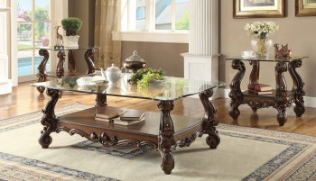 Versaille Coffee Table in Cherry by Acme 82100 w/Options [AMCT-82100 Versailles]