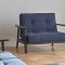 Splitback Frej Sofa Bed in Navy by Innovation w/Options