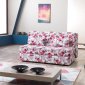 Cello Loveseat Bed in Flowers Pattern Fabric by Casamode