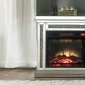 Noralie Electric Fireplace 90862 in Mirrored by Acme