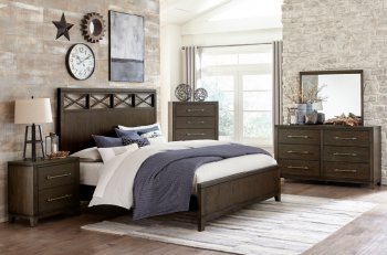 Griggs 5Pc Bedroom Set 1669 in Espresso by Homelegance w/Options [HEBS-1669-Griggs]