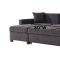 Mocca Sectional Sofa in Dupont Anthracite Fabric by Bellona