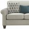 Gideon Sofa & Loveseat Set 506401 in Cement Fabric by Coaster