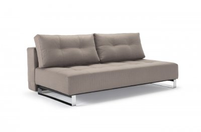 Supremax Deluxe Lounger Sofa Bed in Warm Gray by Innovation