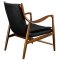 Makeshift Lounge Chair in Black Leather by Modway