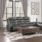 Putnam Power Motion Sofa 9405GY-3PW in Gray by Homelegance