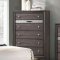 Chrissy 5Pc Bedroom Set CM7552GY in Gray w/Options