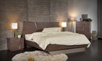 Athens Bedroom in Brown Finish by Chintaly w/Options [CYBS-Athens-Brown]