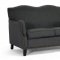 Penzance Sofa in Dark Gray Fabric by Wholesale Interiors