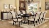 Ornette CM3353 Dining Room 7Pc Set in Espresso & Silver Tone