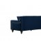 Harley Sofa 616 in Navy Velvet Fabric by Meridian w/Options