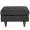 Empress Sofa in Black Bonded Leather by Modway w/Options