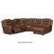 Putnam Power Motion Sectional Sofa 9405BR in Brown - Homelegance