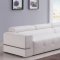 8065 Sectional Sofa in White Bonded Leather by American Eagle