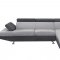 U9785 Sectional Sofa in Light Gray & Dark Gray Fabric by Global