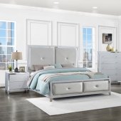 LaRue Bedroom Set 5Pc 224491 in Silver by Coaster w/Options