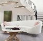 Gattaca Sofa LV02131 in White Teddy Sherpa by Acme w/Options