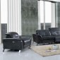 2619 Power Reclining Sofa in Dark Grey Leather by ESF w/Options