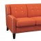 Roweena Sofa & Loveseat Set 1218RN in Orange Fabric -Homelegance