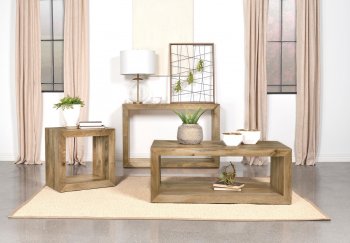 Benton Coffee Table 704838 in Natural by Coaster w/Options [CRCT-704838 Benton]