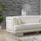 Lucas Sofa 609 in Cream Velvet Fabric by Meridian w/Options