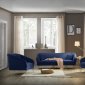 Hermosa Sofa 658 in Navy Velvet Fabric by Meridian w/Options