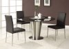 Black Marble Round Top Modern Dining Table