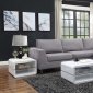 Darcy Sectional 508337 in Grey Woven Fabric by Coaster w/Options