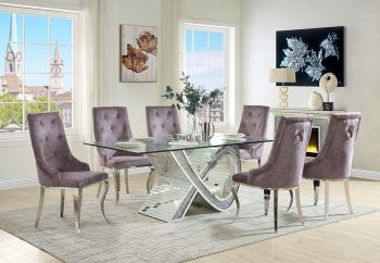 Noralie Dining Table DN00719 by Acme w/Optional Dekel Chairs [AMDS-DN00719-70143 Noralie]