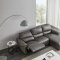 S275 Power Motion Sectional Sofa in Gray Leather Beverly Hills