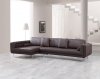 Bruno Sectional Sofa in Espresso Premium Leather by J&M