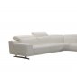 Benson Sectional Sofa 31696 in White Leatherette by VIG