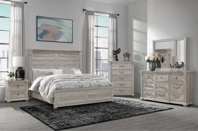 Tatum Bedroom Set 5Pc in Natural by Global w/Options