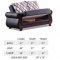 Hampton Sofa Bed in Black PU-Bonded Leather by Empire w/Options