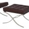 Bellefonte Chair & Ottoman BR30BRL in Dark Brown by LeisureMod