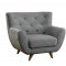 Carin Sofa & Loveseat Set CM6134LG in Light Gray w/Options