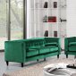 Taylor Sofa 642 in Green Velvet Fabric w/Optional Items