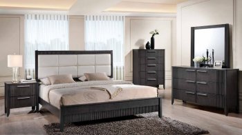 B4229 Bedroom in Matte Grey w/Optional Casegoods [EGBS-B4229]