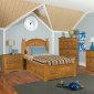 Medium Brown Finish Traditional Youth Bedroom w/Optional Bed