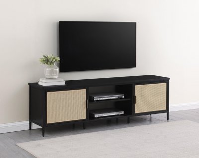 Amherst TV Stand 710034 in Natural & Black by Coaster