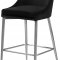 Karina Counter Stool 790 Set of 2 Black Velvet Fabric - Meridian