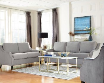 Isabelle 508037 Donny Osmond Sofa in Grey Fabric w/Options [CRS-508037-Isabelle]