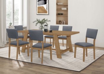 Sharon Dining Set 5Pc 104171 in Brown by Coaster w/Options [CRDS-104171 Sharon]