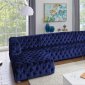 MS2086 Sectional Sofa in Blue Velvet by VImports