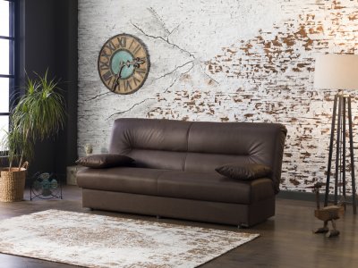 Regata Silverado Chocolate Sofa Bed in Fabric by Istikbal