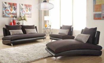 9607DG Renton Sofa in Dark Grey & Black by Homelegance w/Options [HES-9607DG Renton]