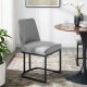 Amplify Dining Chair Set of 2 in Light Grey Fabric by Modway