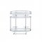 Piffo Serving Cart & & Bar Table AC00162 Glass & Chrome by Acme